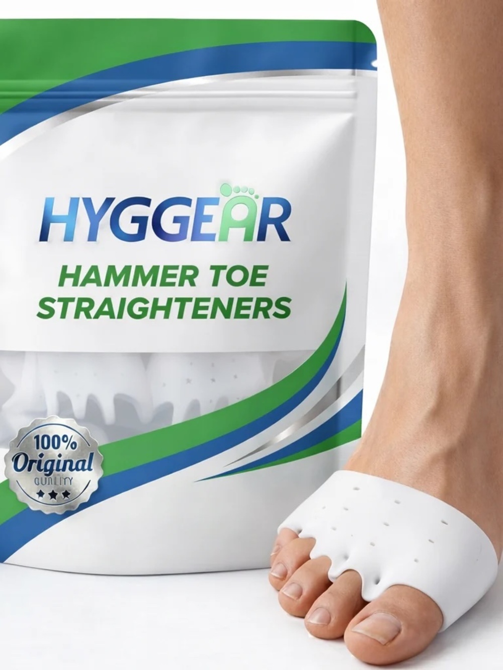 Hyggear Hammer Toe Straighteners - 3 pair brand new UNOPENED package